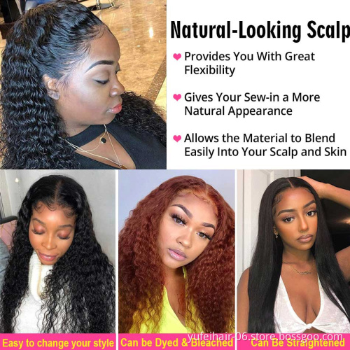 Wholesale Jerry Curly 13X4 Transparent Lace Front Human Hair Wig Natural Long Raw Brazilian Hair Kinky CurlyLace Wig
